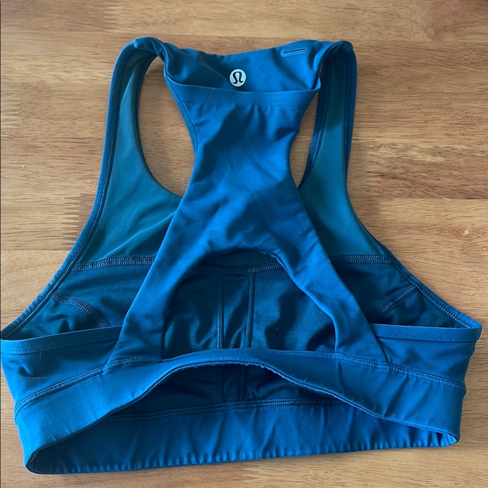 lululemon athletica Blue Racerback Sports Bra